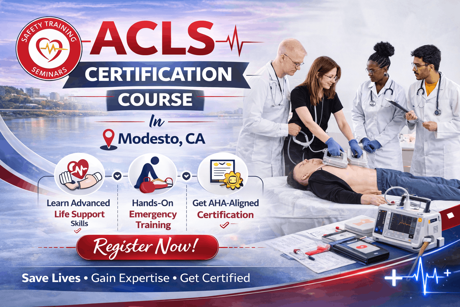 ACLS certification course in Modesto