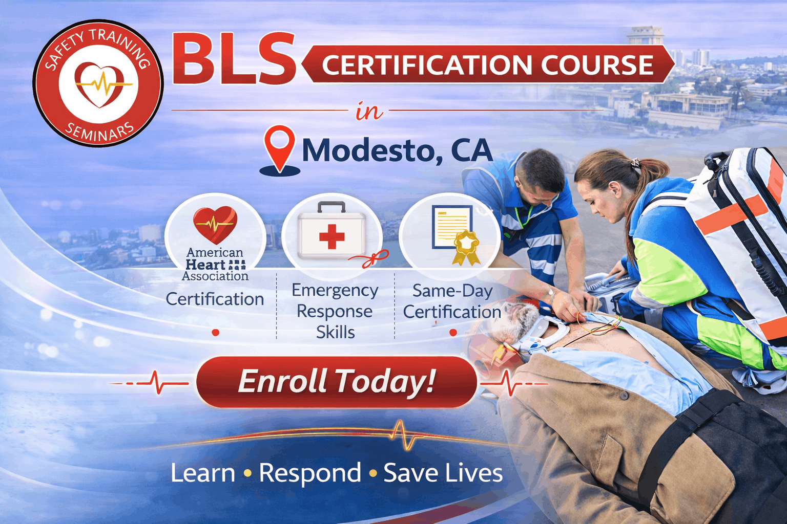 BLS certification course in Modesto