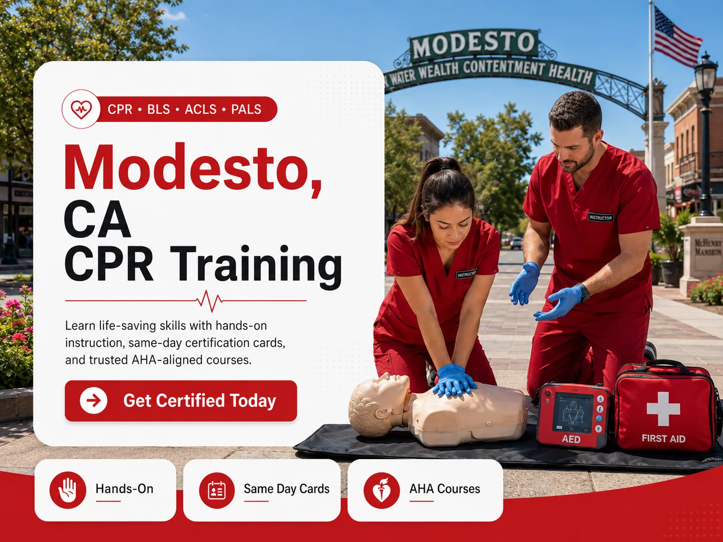 CPR BLS, ACLS & PALS Course in Modesto, CA