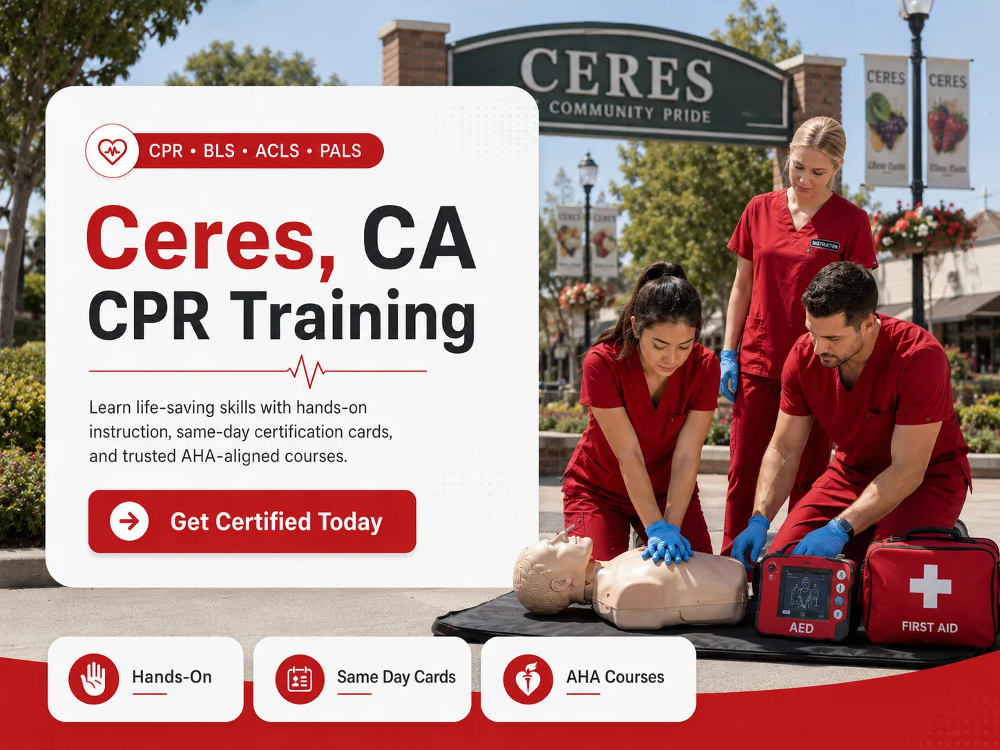 CPR, BLS, ACLS & PALS Course Near Ceres, CA