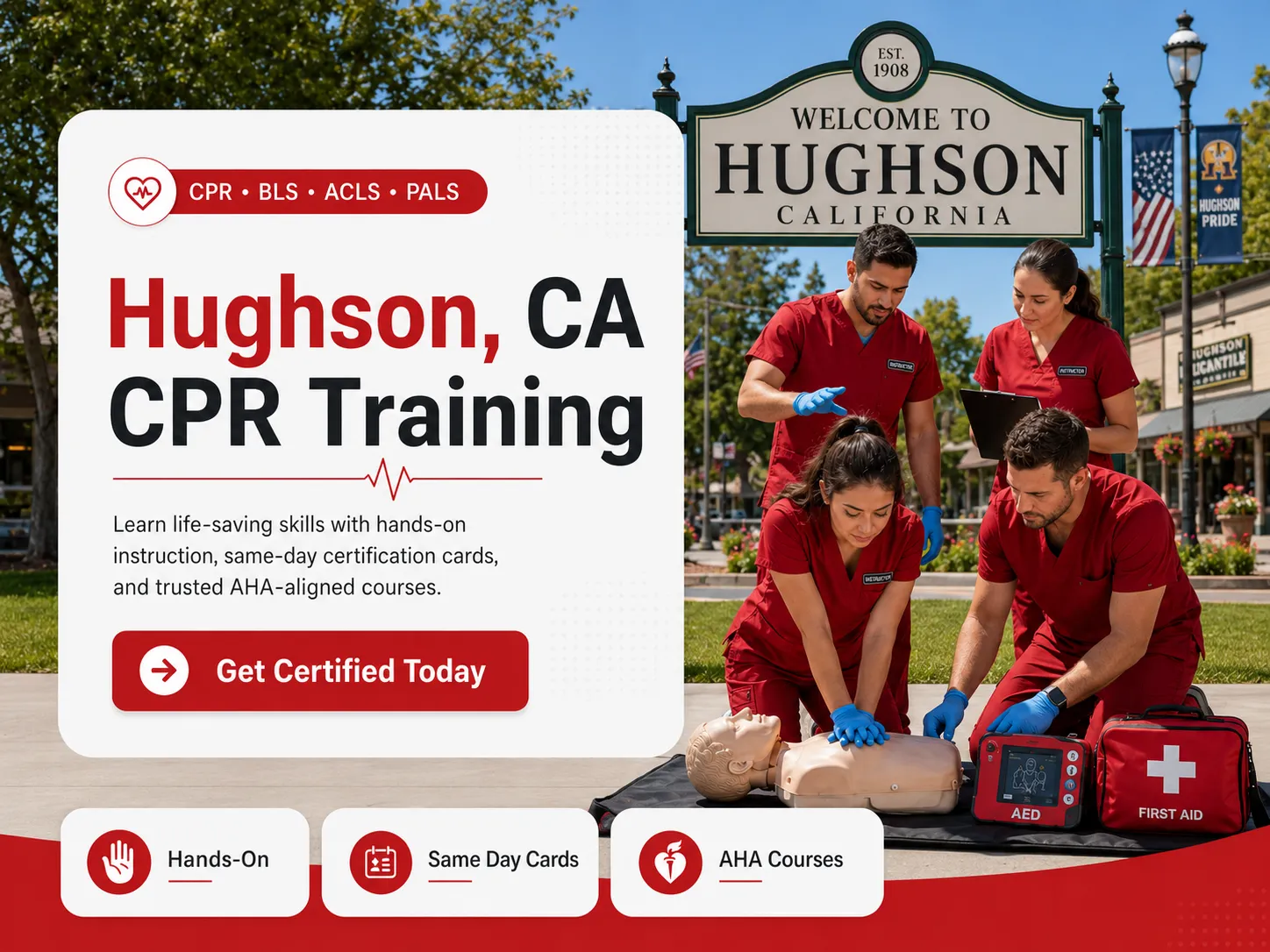 CPR BLS, ACLS & PALS Course Near Hughson, CA