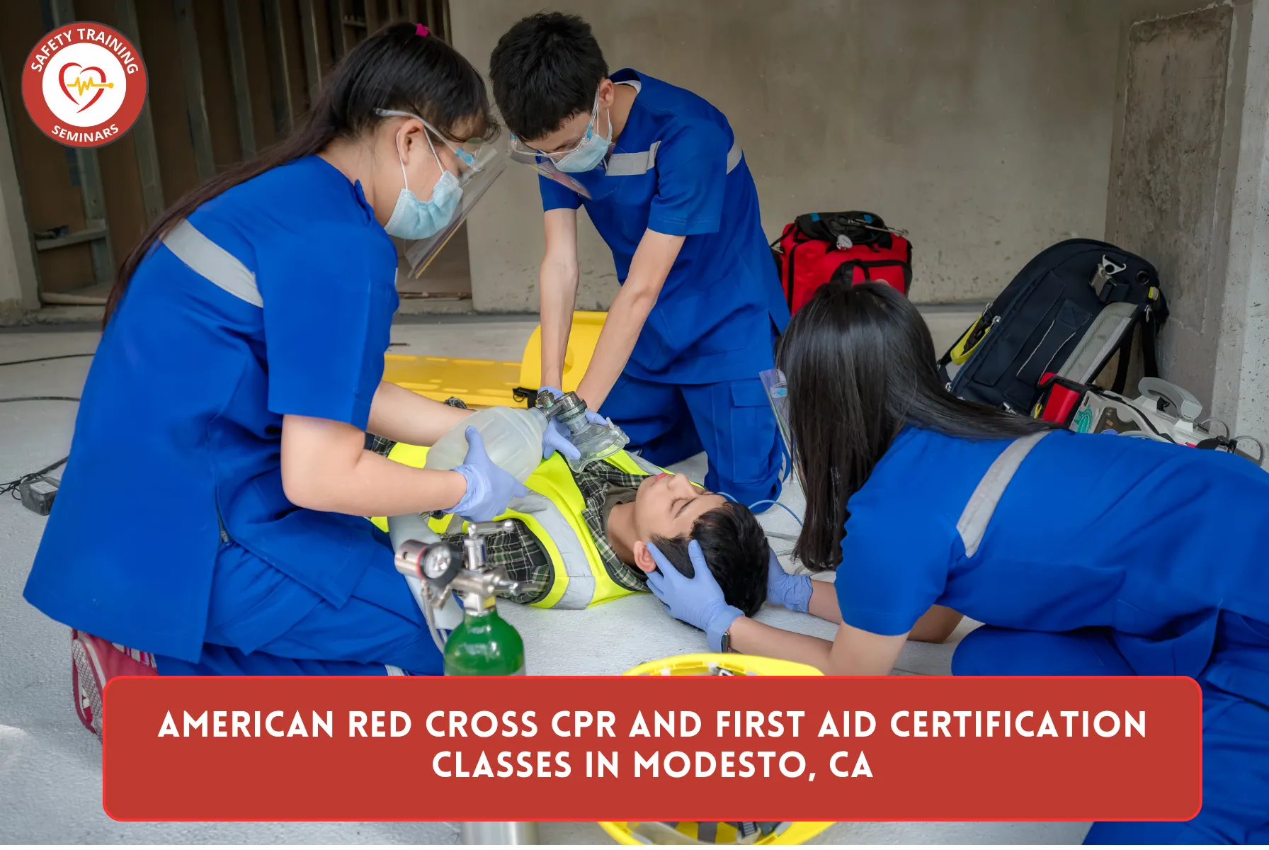 American Red Cross CPR and First Aid Certification Classes in Modesto, CA